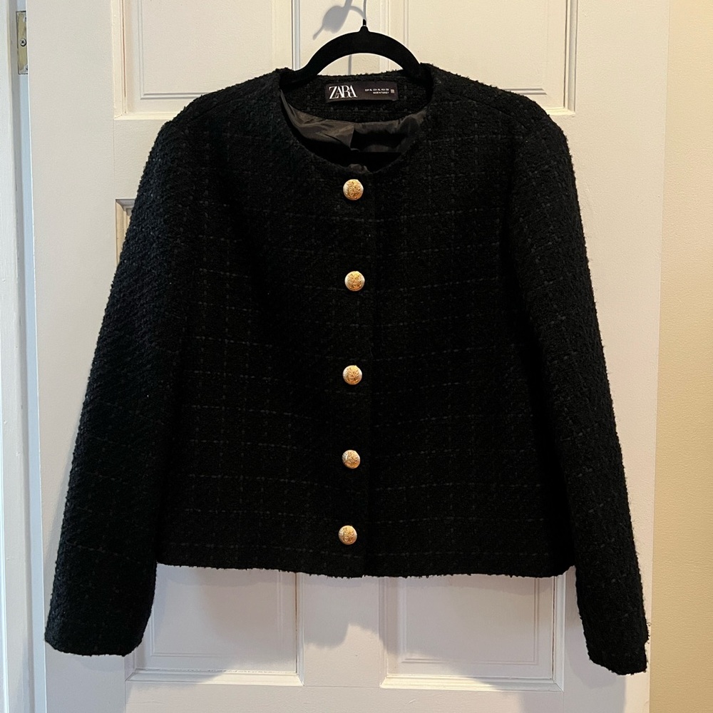 Black textured jacket
